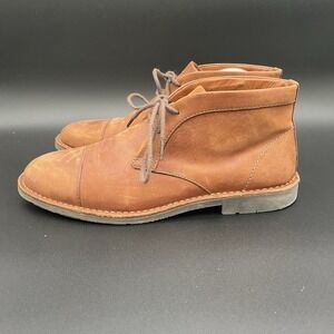 Men's Rockport Brown Leather Chukka Boots Size 10.5W V78340